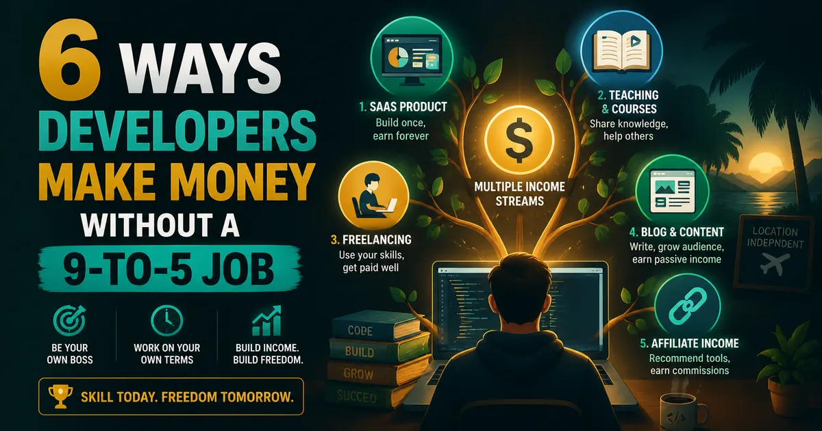 How to Make Money as a Developer Without a Traditional Job in 2026