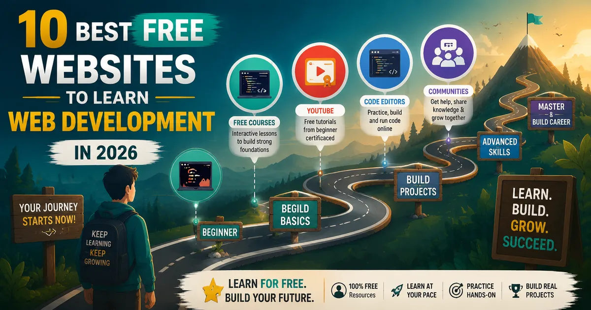 Best Free Websites to Learn Web Development in 2026 (Ranked by a Working Developer)