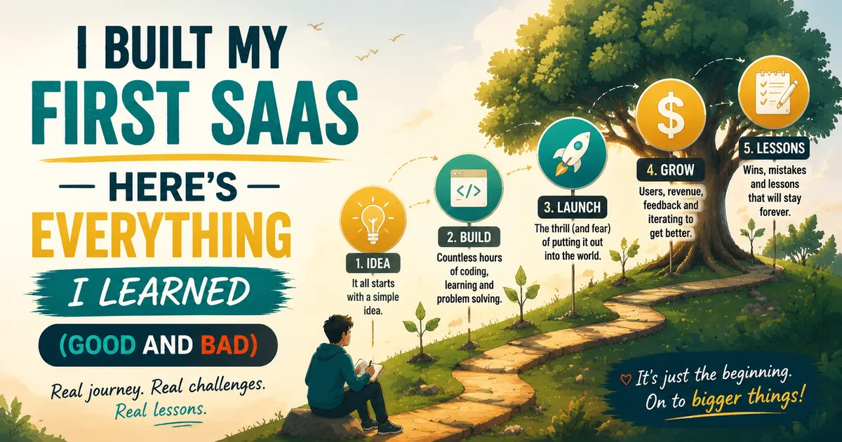 How I Built My First SaaS Project — Lessons, Mistakes, and What I'd Do Differently