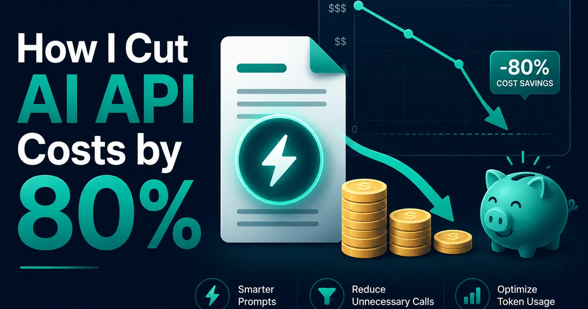 How I Reduced AI API Costs by 80% Using Prompt Caching