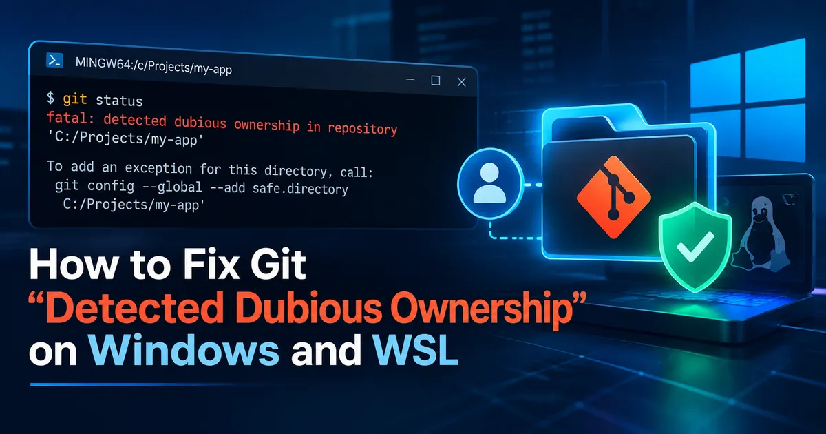 How to Fix Git “Detected Dubious Ownership” on Windows & WSL